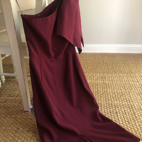 New w Tag: Dress The Population Tiffany Dress. Burgundy. Size Small - Picture 5 of 15